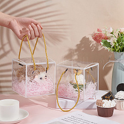 Transparente Geschenkbox aus PET-Kunststoff&nbsp;OBOX-WH0016-05A