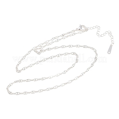 Colliers à maillons marins en laiton de 2.5 mm pour hommes et femmes&nbsp;NJEW-L012-11S