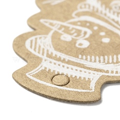 Étiquettes-cadeaux en papier kraft sur le thème de Noël&nbsp;CDIS-L008-A08