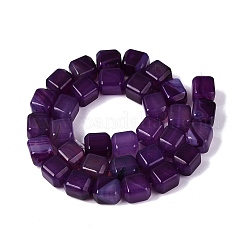 Naturelles violet agate perles brins&nbsp;G-Q608-10D