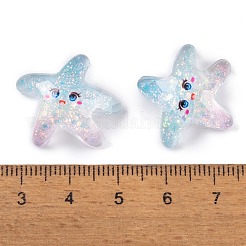 Cabochons décodés en résine époxy transparente&nbsp;CRES-P035-10B