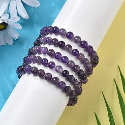 Natürlichen Amethyst Perlen Stretch-Armbänder&nbsp;BJEW-Q692-56-8mm