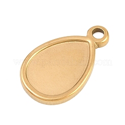 Pendentifs cabochons en acier inoxydable 304&nbsp;STAS-D264-08B-G