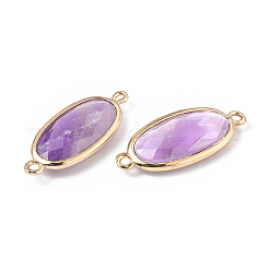 Natürliche Amethyst verbindet Steckverbinder&nbsp;G-E526-27B