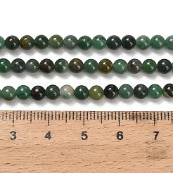 Chapelets de perles en jade africaine naturelle&nbsp;G-F820-K02-4mm