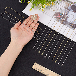 16 stücke 2 arten 304 edelstahl schlange kette halsketten&nbsp;NJEW-UN0009-56