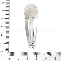 Verschluss für Haarspangen aus Edelstahl 304&nbsp;STAS-B126-01B-P