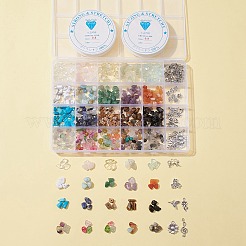Kit de fabrication de collier de bracelet de pierres précieuses diy&nbsp;DIY-FS0002-93