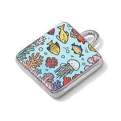 Pendentifs imprimés en acier inoxydable 304&nbsp;STAS-G376-01P-01