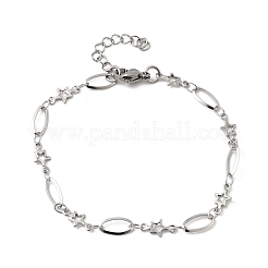 Gliederarmbänder aus 304 Edelstahl&nbsp;BJEW-A044-03B-P