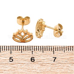 Orecchini a bottone in acciaio inossidabile 304&nbsp;EJEW-I311-03B-G