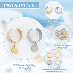 Kit para hacer anillos con dijes de diy&nbsp;STAS-UN0051-43