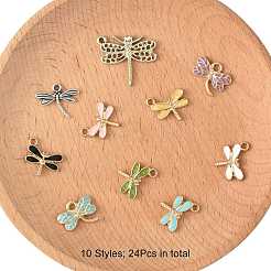 24 stücke 10 stile legierung charms&nbsp;ENAM-FS0003-42