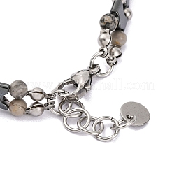 Braccialetti di perline in pietra naturale&nbsp;BJEW-P339-03P-05