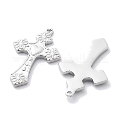 Grands pendentifs en acier inoxydable 304 anti-ternissement&nbsp;STAS-R130-57P