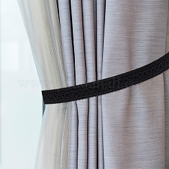 Rubans tressés en polyester pour la décoration de rideaux&nbsp;SRIB-WH0011-208B