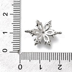 Schneeflocken-Anhänger aus klarem Zirkonia aus Messing&nbsp;KK-Q048-19P