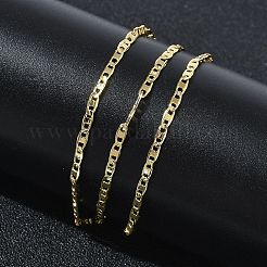 Colliers à maillons marins en laiton de 2 mm pour femmes&nbsp;KK-CBA2293-15G