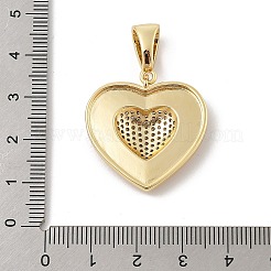 Colgante micropavé cubic zirconia de latón&nbsp;KK-U047-12G