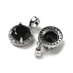 Breloques en laiton avec zircone cubique de micro pave&nbsp;KK-R210-25P