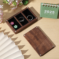 Boîte de rangement cubique en bois aimanté et velours&nbsp;CON-WH0200-06C
