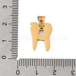 Pendentifs en acier inoxydable 304 sur le thème de Noël&nbsp;STAS-R007-01H-G