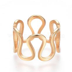 304 Edelstahl-Breitbandringe&nbsp;RJEW-G081-29G-18mm