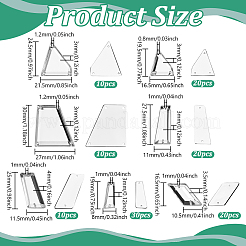 120 Stück 7 Stile Acryl-Strasse zum Aufnähen&nbsp;MACR-NB0001-37C