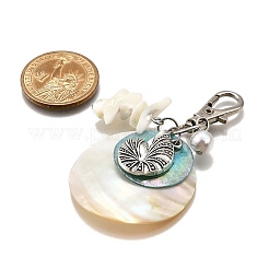 Décorations pendentifs en coquillages d'eau douce naturels&nbsp;HJEW-JM03072