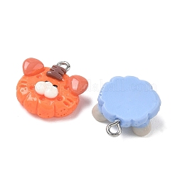 Ciondoli kawaii a forma di animale in resina opaca&nbsp;RESI-B044-01P
