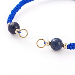 Fabrication de bracelet de perles tressées en fil de nylon réglable&nbsp;AJEW-JB00893