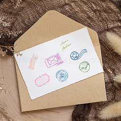 Klarsichtstempel aus PVC-Kunststoff&nbsp;DIY-WH0439-0007