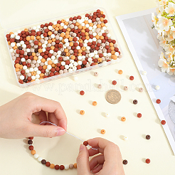 500 Stück gummierte Acrylperlen imitiert aus Silikon&nbsp;MACR-SP0001-07D