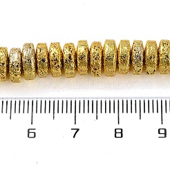 Fili di perle di roccia lavica naturale elettrodeposta&nbsp;G-I360-A03-01