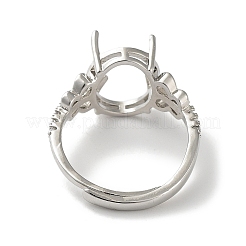 Ajustes ajustables para anillos solitarios de latón&nbsp;KK-L193-08P-01