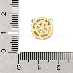 Verbindungsanhänger aus Messing mit Mikropavé-Zirkonia&nbsp;LS-KK-U041-01G-01