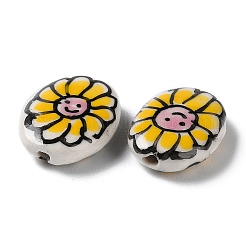 Manuell Porzellan Perlen&nbsp;PORC-G011-04C