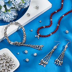 90 pièces 9 styles de perles en alliage de style tibétain&nbsp;FIND-PH0061-73