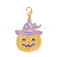 5 pendentif décoratif en alliage émaillé pour Halloween&nbsp;HJEW-JM03960