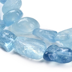 Natürliche Aquamarin Perlen Stränge&nbsp;G-P568-C13-01