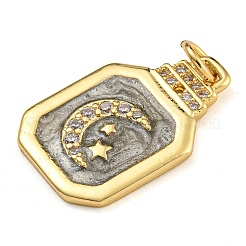 Cremagliera placcatura micro ottone spianare pendenti zirconi&nbsp;KK-G513-73A-05G