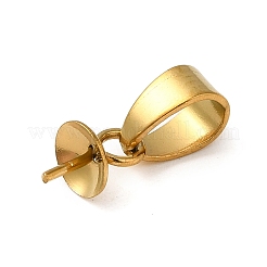 Colgantes con pasador y perla en forma de copa de acero inoxidable 304&nbsp;STAS-D013-03C-G