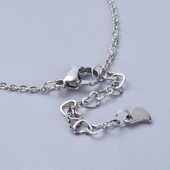 Fußkettchen mit Charms aus Edelstahl 304&nbsp;AJEW-AN00265-04