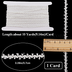 10 mètre de rubans de dentelle ondulés métalliques dorés en polyester&nbsp;OCOR-GF0003-81B