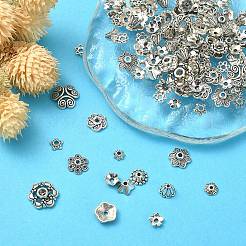30 g Perlenkappen-Set aus Legierung mit Blumen im tibetischen Stil&nbsp;TIBE-YW0001-30