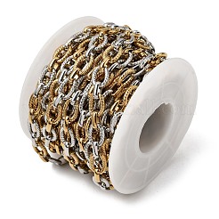 Chaînes à câbles texturées en acier inoxydable 304 bicolores&nbsp;CHS-K018-43GP