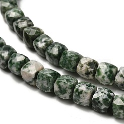 Natürliche grüne Fleck Jaspis Perlen Stränge&nbsp;G-H078-C27-01