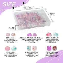 240 Stück 6 Stile transparente Acrylperlen-Sets&nbsp;OACR-FS0001-97
