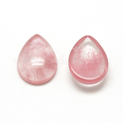 Cabochon di vetro pietra anguria&nbsp;G-R417-10x14-40