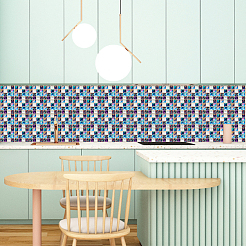10 Blatt selbstklebende PVC-Mosaikfliesenaufkleber&nbsp;FIND-WH0145-99